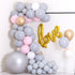 KALOR Grey Balloons, 100 Pcs 5 Inch Mini Matte Latex Balloons for Balloon Garland Arch, Birthday Decoration, Wedding