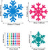 Zonon 24 Pieces Holiday Snowflake Craft Kit Winter DIY Hanging Craft Ornaments Snowflake Kit for Christmas Tree Home