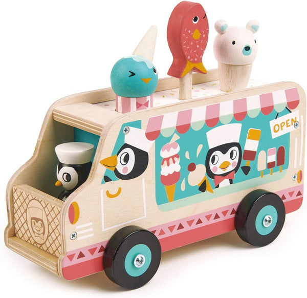 Tender Leaf Toys - Penguins Gelato Van - Food Truck Style Pretend