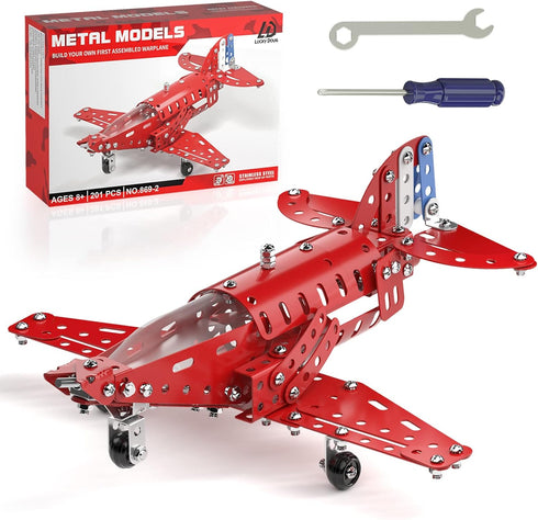 Lucky Doug STEM Building Projects Model Airplane Set - Building Toys for