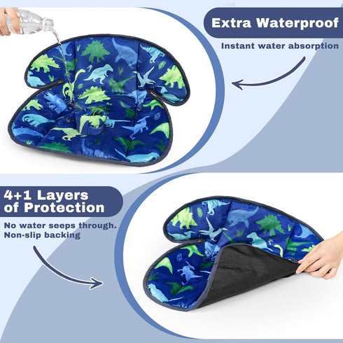 TANOFAR Infant Car Seat Protector for Potty Training with Strap Cover, Waterproof Car Seat Liner with Anti-Slip Backing