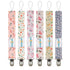 Babygoal Floral Pacifier Clips, 6 Pack Pacifier Holder Clips for Boys and Girls, Fits Most Pacifier Styles, Teething