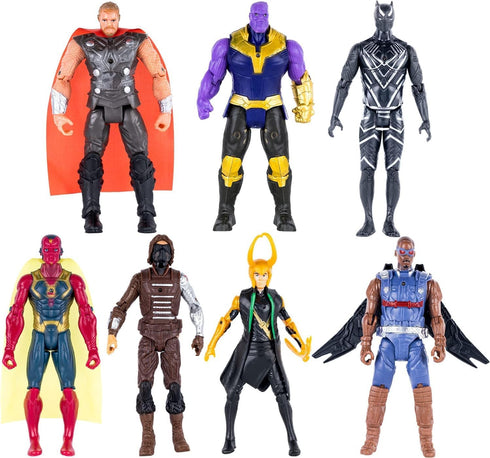 14 pcs Superhero Action Figures Set, 6.5-inch Collectible Models, Exclusive Toys for Kids