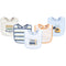 Hudson Baby Unisex Baby Cotton Bibs, Gone Surfing, One Size