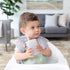 Bumkins Baby and Toddler Cups - Spill Proof Sippy Cup with Straw, Platinum Silicone, Holds 7oz