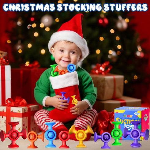 Baby Bath Toys Suction Toy: No Hole Bath Toy for Baby Toddlers Sensory Fidget Toys for Autism Fine Motor Skills Suction