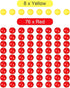 Gejoy 84 Pieces Game Replacement Balls - 4 Sets Compatible with Hungry Hungry Hippos, 76 Red & 8 Yellow Balls