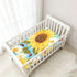 Bseiialft 52 28 Sunflowers Leaves Crib Sheets for Boys Girls Soft and Breathable Cotton Baby Sheets for Standard Crib