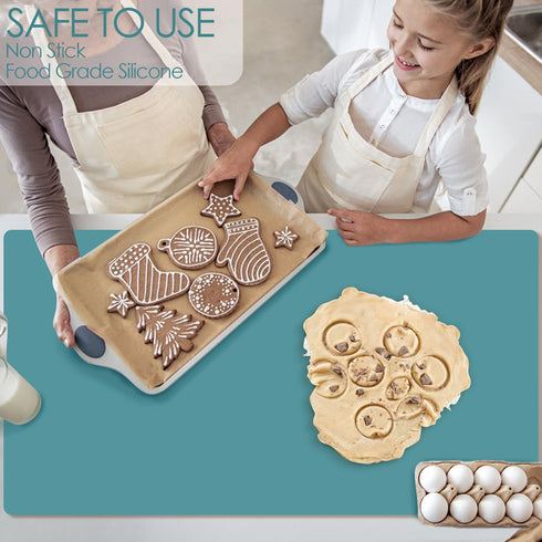 Countertop Counter Extra Large Silicone Mat, Silicone Table Mat Kitchen Protector Nonslip Heat Resistant Desk Mat