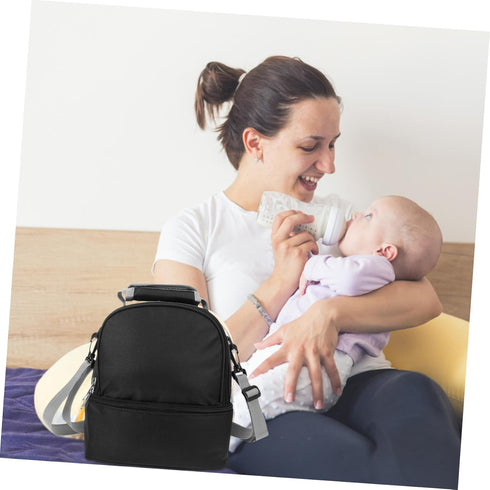 Toddmomy Portable Bottle Storage Bag Insulated Cooler for Breastmilk Food Multi-functional Nursing Bottle Container