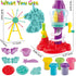 Sets 2-4, 4-8 Dough Play for Kids Ages Unicorn Theme Dough Tools Toys, Creations Dough Ferris Wheel Kits, Candy