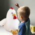 Uniwirtec (White,23 inch) Cute Chicken Stuffed Animal Plush Doll Toy - Farm Animal Cuddler for Kids' Room Decor - Ideal