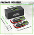 OVONIC 3S 50C 3000mAh 11.1V Boat(2 Packs) Lipo Battery Lipo Battery with Dean-Style T Connector for RC Airplane