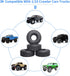 4PCS 4.7 Inch Outer Diameter RC Crawler Tires 1.9 Inch Tires for Axial SCX10 90047 SCX10 III AXI03007