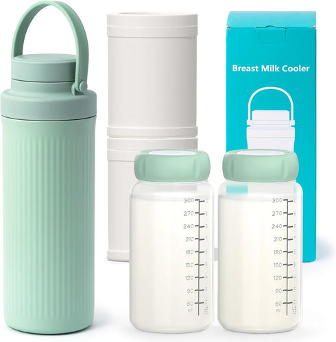 GQIRIL Portable Breastmilk Cooler Bottle - 22oz Breast Milk Chiller for Travel, Baby