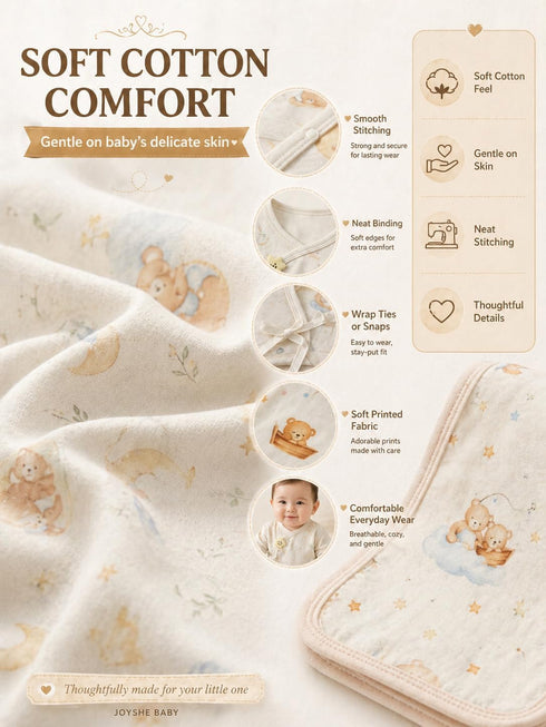 Set, 8-Piece 0-3 3-6 Newborn Baby Gift Cotton Baby Clothes Gift Box for Months and Months, Baby Shower Welcome Gift