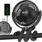Stroller Fan - 65Hrs 12600mAh Rechargeable, Timing Car Seat, Portable Clip On