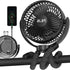 Stroller Fan - 65Hrs 12600mAh Rechargeable, Timing Car Seat, Portable Clip On