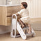 Mloong Kids Step Stool Foldable for Bathroom Sink, Easy Folding Non-Slip Bathroom