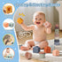 6 1 6-12 1 2 3 in Montessori Toys for Babies Months Up - Incl Pull String Toy, Stacking Cups, Tissue Box, Suction Cup