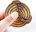 7-in-1 Fidget Spinner DND Dice Set, Rotate Metal Fingertip Gyro for Dungeons and Dragons Table Game Dice (Gold)