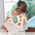 decor gift 4 Pack 22x11in Cotton Baby Burp Cloth Easy Care Forests Mushroom Baby wash Cloth for Unisex boy and Girl