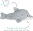 Cozy Dolphin - Microwavable & Weighted Plush Stuffed Animal - Heated Plushie for Warmth - Cute, Soft, Toy for Adults