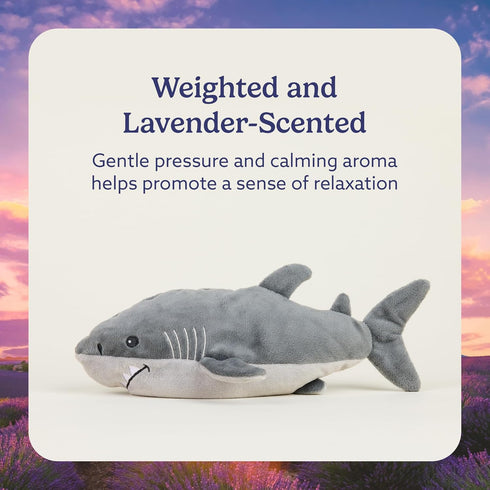 warmies Microwavable Stuffed Animals, Shark - Heated Stuffed Animal Plushie for Warmth & Comfort - Cute Soft Plush Toys