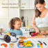 Set,Kitchen Girls(72 Kids Kitchen Toy Cookware with Play Food Toy Play Accessories with Pots and Pans,Cutting Food Toy