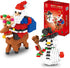 Christmas Building Block Set, 2024 Santa Claus and Snowman Character Set, 720 Pieces for Kids Over 9
