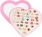 36 pcs Adjustable Rings in Box, Children Kids Little Girl Pretend Play Jewelry Set with Heart Shape Display Case