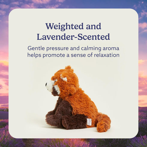 warmies Microwavable & Weighted Stuffed Animals, Red Panda - Heated Stuffed Animal Plushie for Warmth & Comfort - Cute