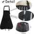 Kids Apron 2 Pack, Adjustable Strap with Pockets for Cooking, Art, Baking, Black Stripes