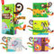 beiens Baby Books Toys, Touch and Feel Crinkle Cloth Book for Infant