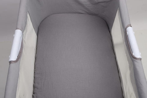 24" x21" Pack 2 Pack 100% Onacosht Muslin Bassinet Sheets Compatible with Graco n-Play Dome LX Bassinet, Small Round