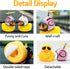 wonuu Rubber Duck Car Decorations, Cute Yellow Duck Dashboard Ornaments with Propeller (Snail-Y)
