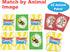 Monkey Says Baa? Animal Matching Game for Kids Ages 4+, Play Traditional Matching or Match to Mimicked Animal Sounds