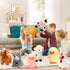 7 Pack Set 8 Inch Hiboom Farm Stuffed Plush Animals Toys Barnyard Stuffed Animals Bulk Soft Pig Rooster Horse Duck