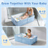 1-8, Toddler Bath Tub for Shower, Foldable Baby Bathtub, Portable Kids Bathtub & Collapsible Bathtub for Toddlers