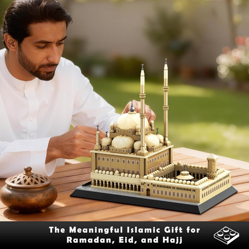 Mohammed Set, 620 Mosque of Ali Cairo Building Alabaster Mosque Architecture Model Pcs, Islamic Gift for Ramadan & Eid