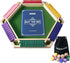 6 12+4 6 Vamslove Shut The Box Game for Player with Dice - Colorful Sided Wooden Board Math Number Games for Kids