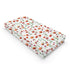 Watercolor Poppy Floral Changing Pad Covers, Red Poppy Flowers Sheets for Boys Girls, 32''x16''