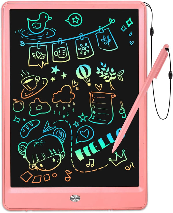 EooCoo 10 Inch LCD Writing Tablet - Drawing Board for Ages 3-6, Electronic Drawing Pad, Girl Birthday Gift