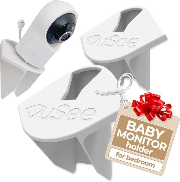 Vusee Anywhere Baby Monitor Wall Mount No-Drill Adhesive Shelf for Cameras Compatible with