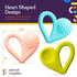 Special Supplies Teether Heart Spoon, Oral Motor Therapy Tools for Babies and Toddlers, BPA Free Silicone, Dual Use
