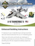 General Jim's A-10 Military Brick Building Set, US Air Force Fighter Jet Warthog Plane
