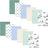 Hudson Baby Unisex Cotton Flannel Burp Cloths Bundle - Boy Dino World, One Size