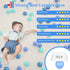 STARBOLO Ball Pit Balls - 200 Bulk Mixed Blue Stars, Crush Proof Plastic Children's Toy Balls for Birthday Party
