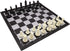 9.8" Magnetic Travel Chess Set, Portable Folding Chess Board for Adults and Kids, Black & White Color