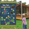 Science Toss Games Banner Backdrop, Chemistry Toss that Molecule Theme Decor for School Laboratory